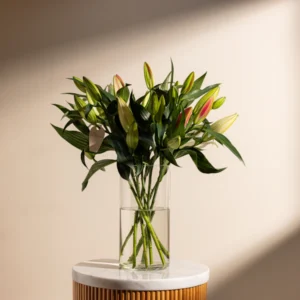 lilies vase